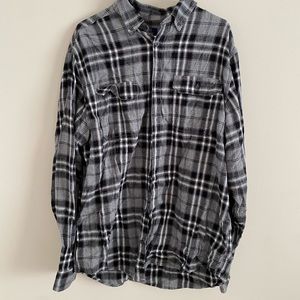 Grey and White Flannel